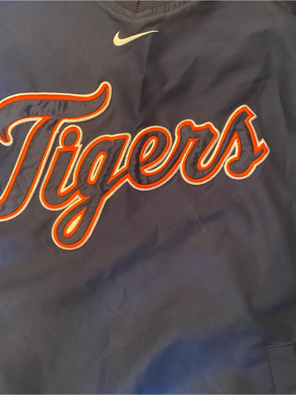 VTG Detroit tigers Nike Pullover Windbreaker Kids Youth Size Small
